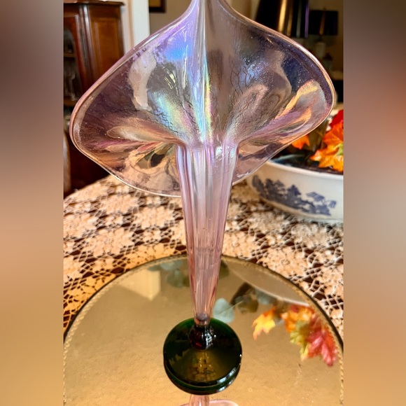 Rick Strini Hand Crafted Art Glass Vase Signed - Picture 4 of 10